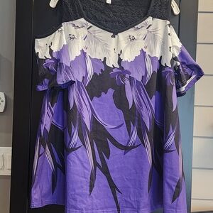 Floral Purple Women's Tank Top